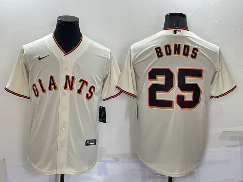 Men San Francisco Giants #25 Bonds Cream Game Nike 2022 MLB Jersey->toronto blue jays->MLB Jersey
